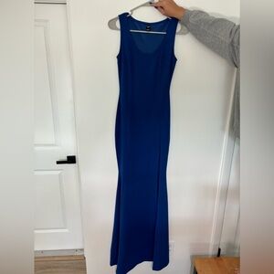 Windsor blue dress with slit